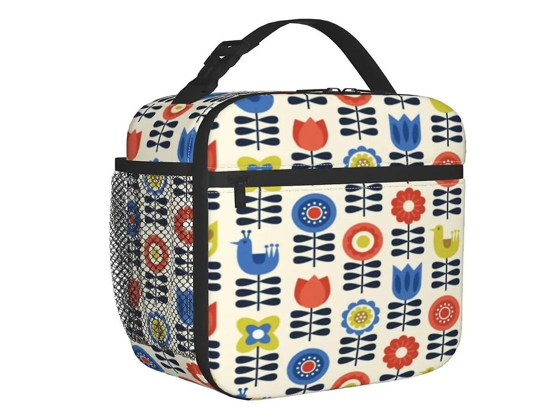 Lurelia Lancheira Bento, Com Isolamento Térmico, Estampa Floral