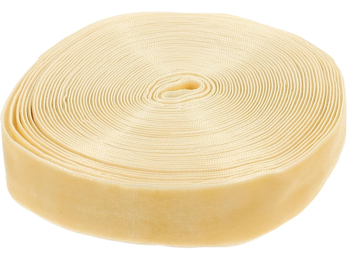 Fita De Poliéster Bege Elegante E Retrô Para Embalagens Decoração, Ideal Para Convites De Casamento E Caixas Presente
