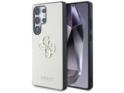 Capa Guess Para Samsung Galaxy S25 Ultra Com Logotipo 4g E Superfície Granulada