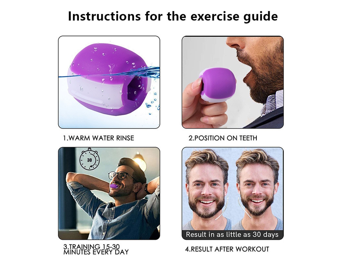 Ferramenta De Exercício Para Mandíbula Bola De Sílica*