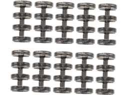 Alipis 10 Anéis para Pasta de Folhas Soltas, Clipe de Anel Removível em Plástico Preto e Transparente, 4 furos, Design