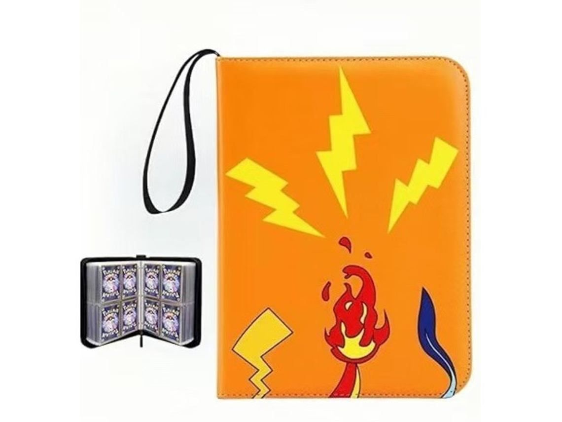 Pasta para Cartas Colecionáveis​​ com 4 Bolsos, Pasta para Cartas Pokémon com 400 Bolsos e 50 Bolsos Removíveis BRILVIBERA