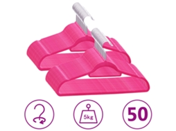 Hanger, Hangers Vidaxl Cor-de-rosa Plástico