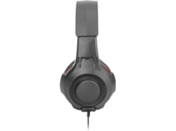 Auscultadores Gaming Com fio N'PLAY AUSCULTADOR GAM NPLAY CONTACT 2.1 P/ PC (On Ear - Microfone - Preto) — Controlador de som / Cabo 1,65m  / Design ergonómico para o ouvido