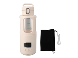 Aquecedor De Leite Portátil Inox 350ml Usb 10000mah