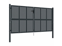 Garden Gate, Garden Gates Vidaxl Antracite Aço (300 X 125 Cm)