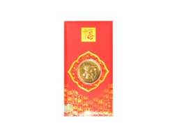 Envelope De Dinheiro Da Sorte Moeda De Ouro Com Lâmina De Ouro Prosperidade