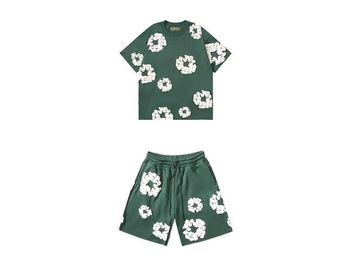 2026 conjunto de Shorts Masculino Verão 2025, Algodão, Casual Fitness, Viagem, 2 Peças