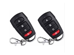 Pacote Com 2 Controles Remotos Universais De Substituição Para Portas Garagem Elétricas, 433 Mhz