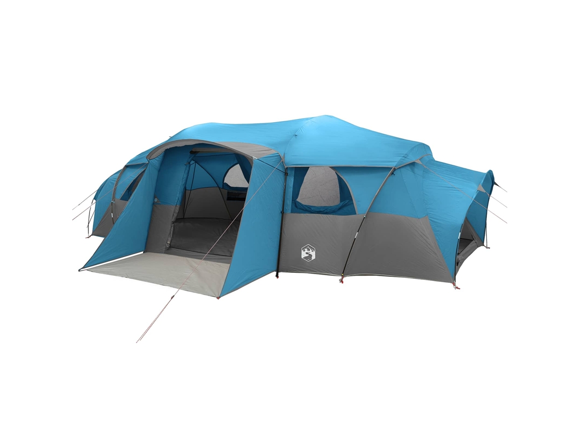 Conjunto 1 Barraca Familiar Vidaxl Azul Poliéster (para 18 Pessoas)