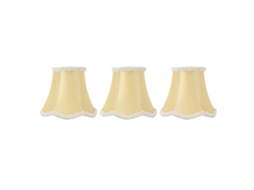 Conjunto de 3 Abajures de Tecido Clip on E14 para Casa Hotel S/MARCA