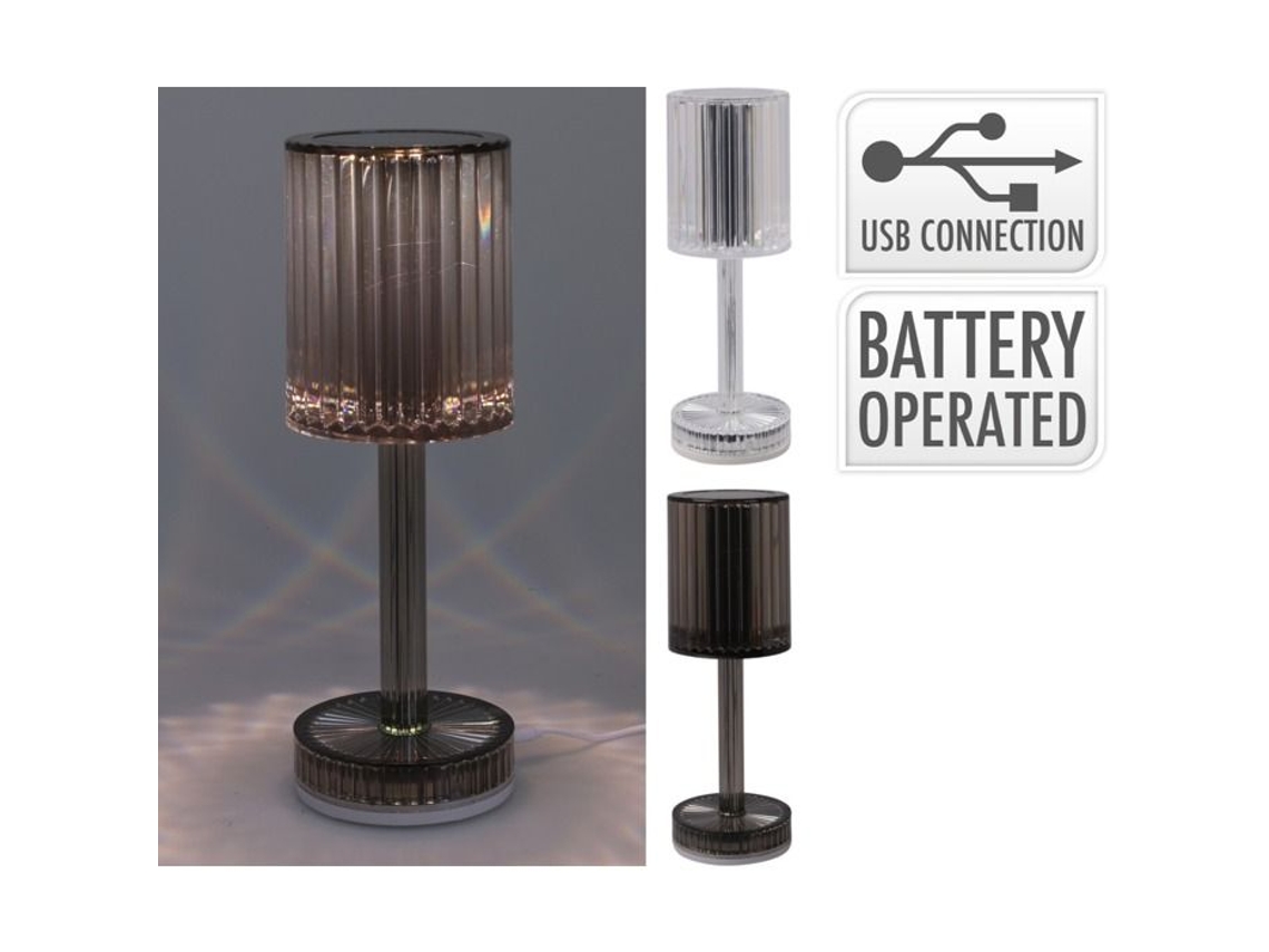 Lâmpada De Mesa Led Recarregável 8x24 Cm Branco Quente Design Contemporâneo