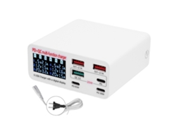 Laxiscreed Estação De Carregamento Para Desktop Com Carregamento Rápido 100w E Display