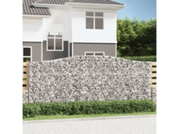 Vidaxl Cestos Gabião Arqueados 2pcs 400x50x160/180cm Ferro Galvanizado