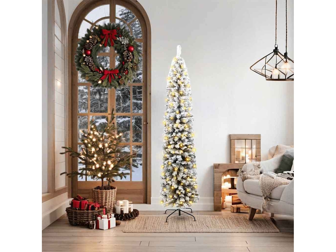 Vidaxl Árvore de Natal Artificial Verde 180 Cm Pvc e Aço e Plástico