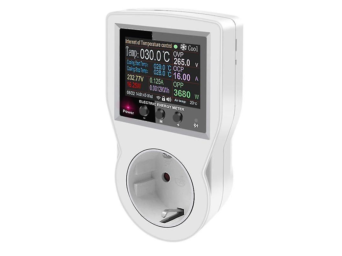 Termostato Digital Tuya Wifi 16a Ac220v, Controlador De Temperatura Digital, Interruptor Temporizador, Sensor, Plugue Ue Slowmoose