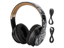Auriculares Estéreo Inalámbricos Bluetooth BT5.0 Plegables con Cancelación de Ruido para Deportes S/MARCA