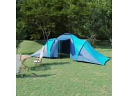 Vidaxl Tenda De Campismo 6 Pessoas Azul E Azul-claro