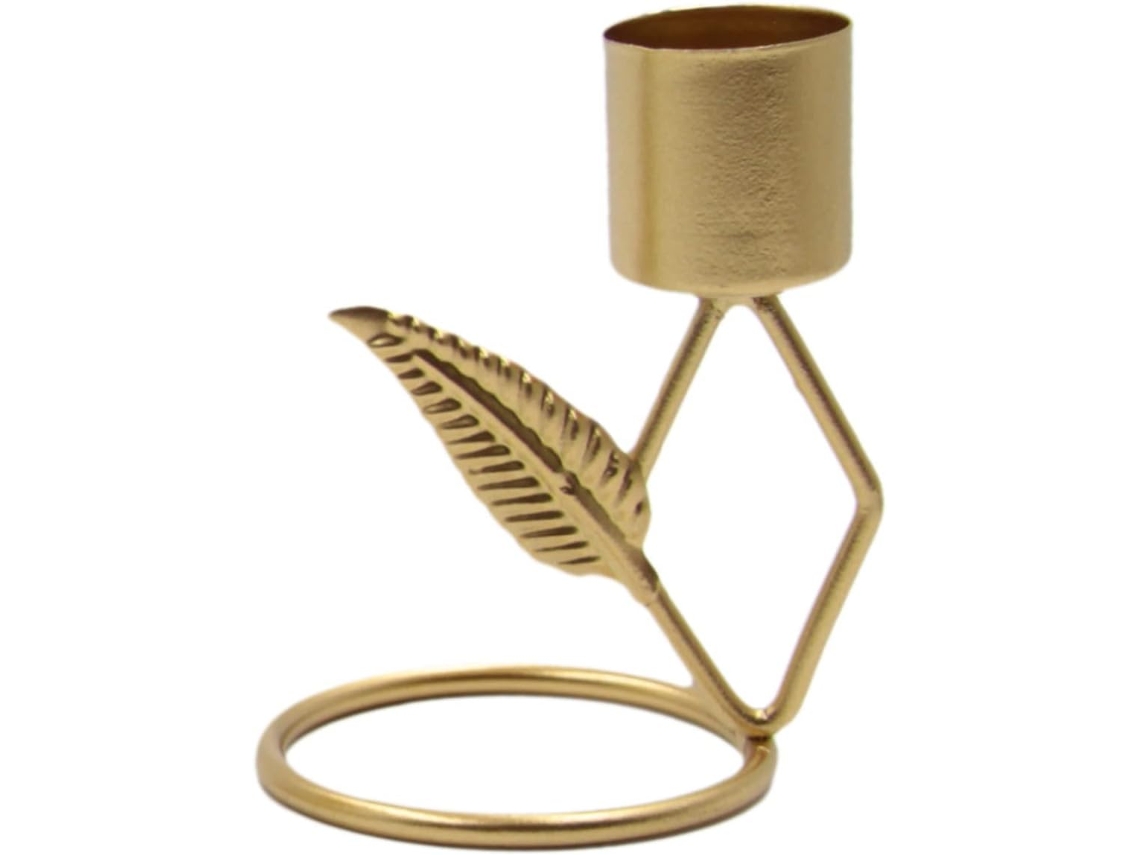 Castiçal Em Formato De Folha De Metal Para Lustre Criativo, Decoração Romântica Para Sala De Jantar