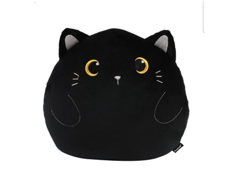 Peluche Almofada Grande Gatinho Preto Itotal
