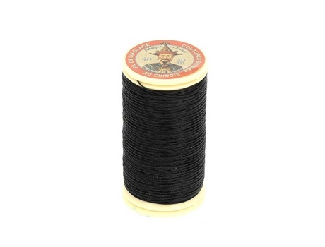 Fio De Linho Glacé 30 M Fio Ao Chinês N° 40 Fio De Linho Torcido, Liso, Resistente 180 Preto Fil Au Chinois (...)