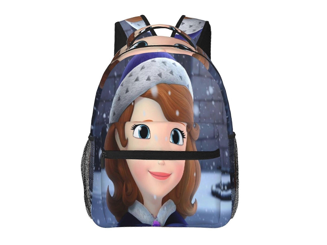 Mochila Sofia The First Para Estudantes, Durável E Leve, Alça De Ombro Impermeável E Respirável H55 Olysi Shop