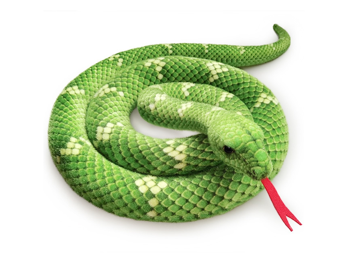 BJ - Brinquedo de Pelúcia de Cobra Macia para Decoração com Tema de Selva