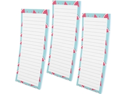 Bloc-notes Magnétique Lista De Cursos 3 Peças, Papel Resistente