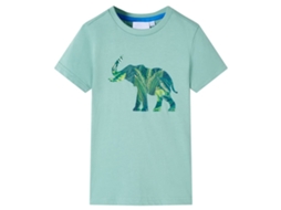T-shirt Para Criança Caqui-claro 116