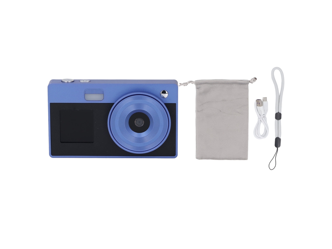 Câmera Digital De Tela Dupla De 2,4 Polegadas 16x Zoom 48mp Gravação De Vídeo 1080p Recarregável Para Selfies Estudantes Iniciantes