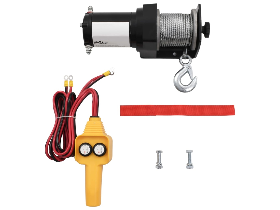 Guincho Elã©trico 12 V 907 Kg Com Controlo Remoto C/fios Dkd Home Decor