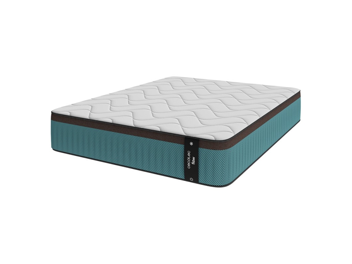 Colchão Híbrido Cecotec Flow 7900 80x200. Multicamadas, Núcleo De Molas Ensacadas Springcore E Espuma Viscoelástica Viscocare+