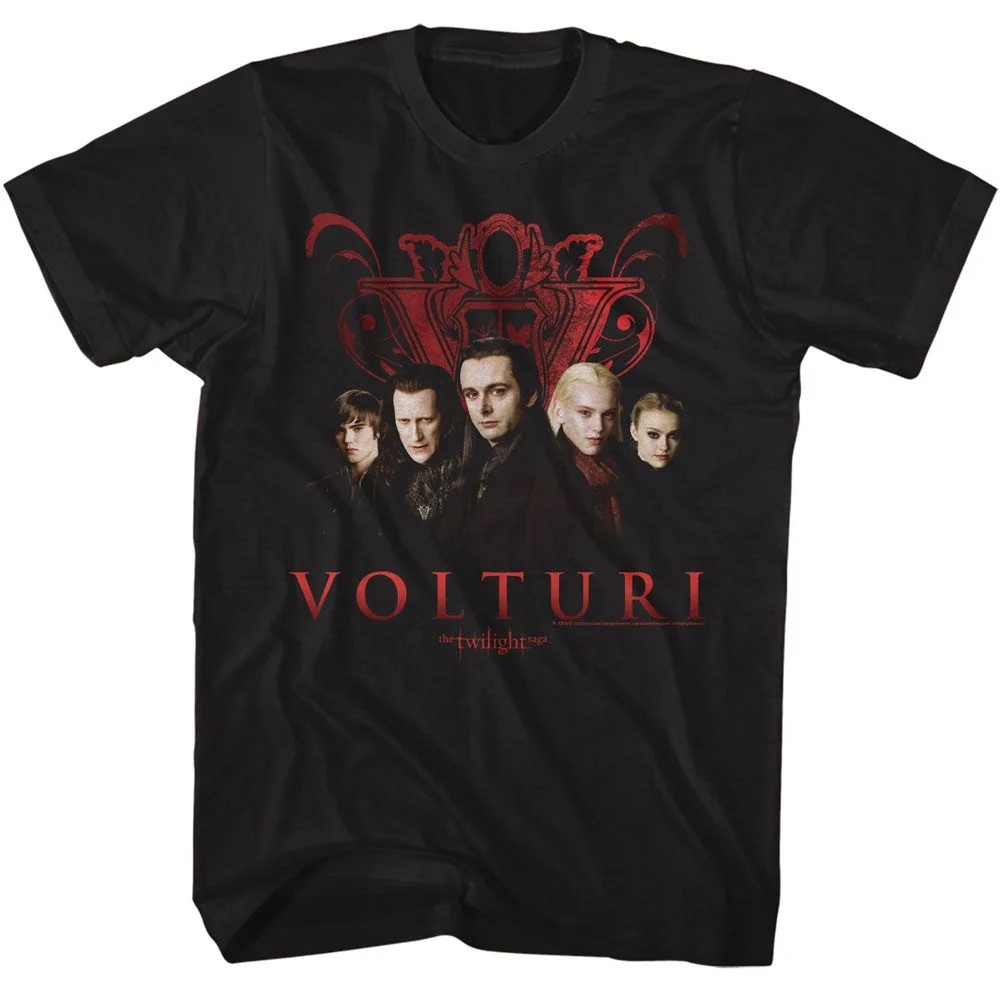 Rockinstone Twilight Movie Volturi Group Black Adult T-shirt Size:m