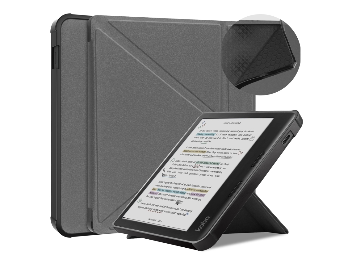 Lurelia Capa Ereader Para Kobo Libra Colour/kobo Libra 2, Cinza, Proteção Prática