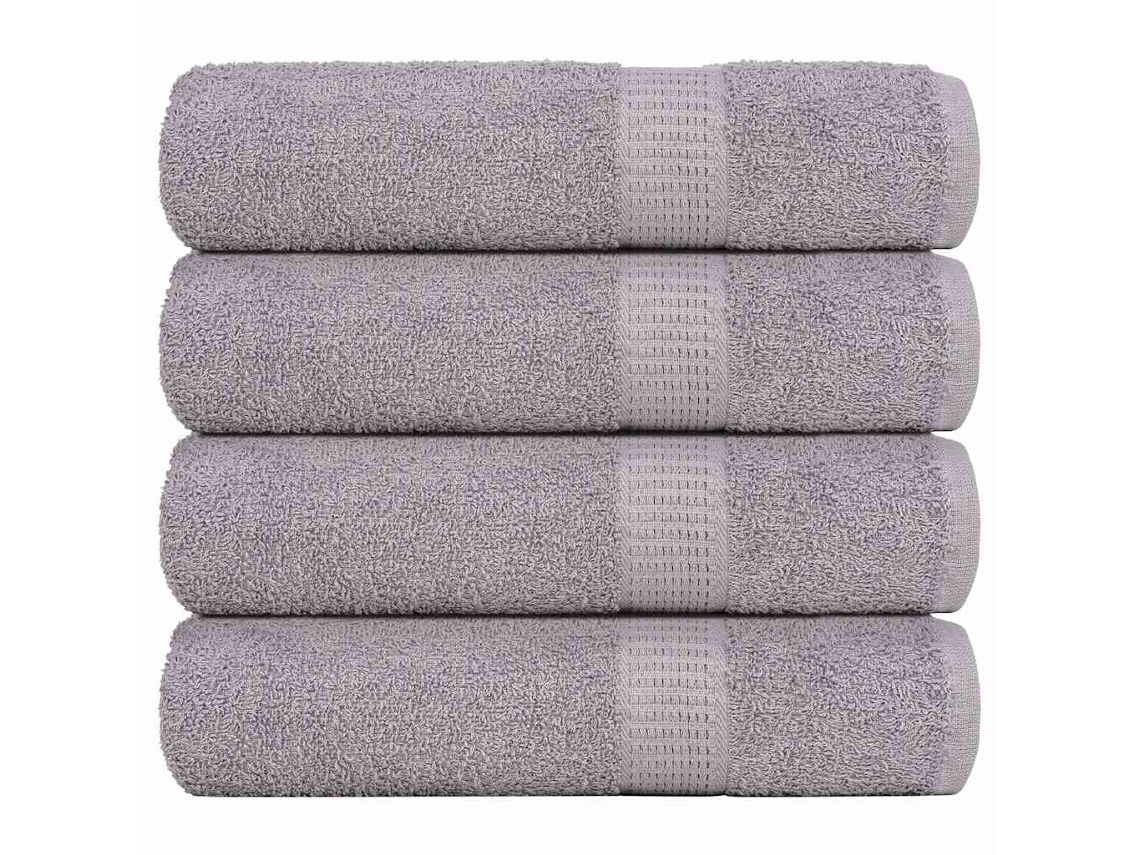 Hand Towel, Hand Towels Vidaxl Cinzeto Algodão (50 X 100 Cm)