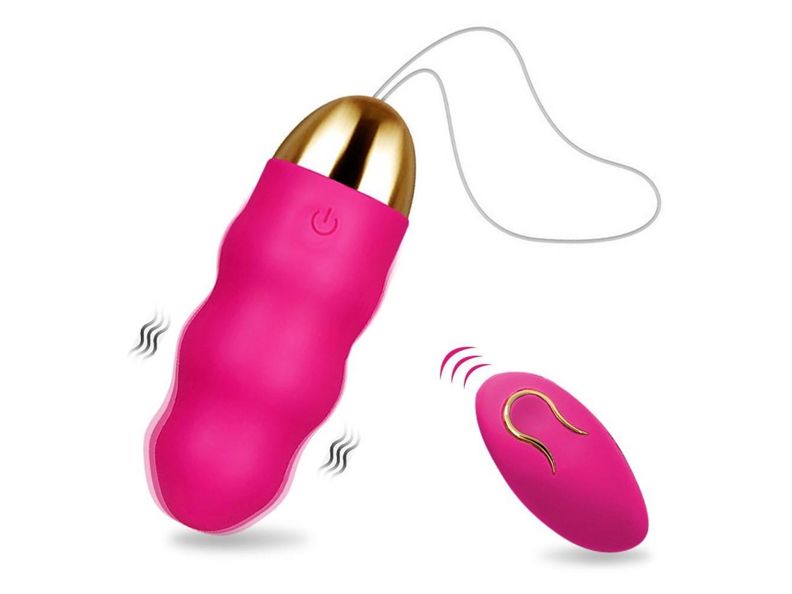 Vibrador de Controle Remoto de 12 Frequências Estimulador de Clitóris Feminino Vermelho 