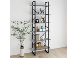 Vidaxl Móvel Alto 80x30x210 Cm Derivados De Madeira Cinzento Sonoma