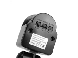 Lurelia Interruptor De Sensor De Movimento Pir Automático Resistente À Água Para Luminária De Parede Externa De 110-240 V, Preto