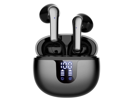 Fones De Ouvido Bluetooth Sem Fio 5.2 Hi Fi Som Estéreo Redução De Ruído Enc À Prova Dágua Controle Touch Para Ios Android, Preto Outuotwq