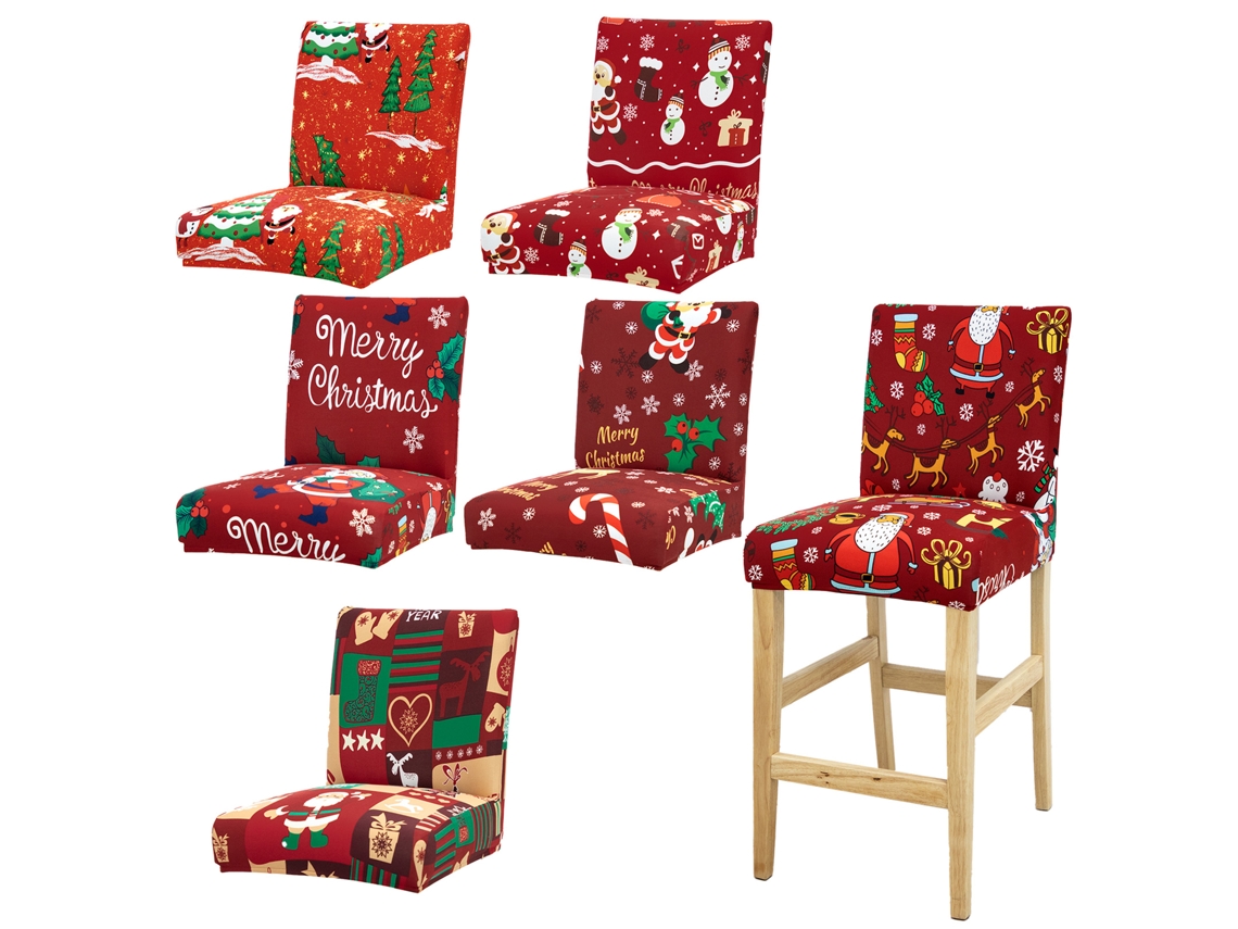 Laxiscreed Conjunto De 6 Elásticos De Natal Para Saltos Altos Com Estampado Festivo