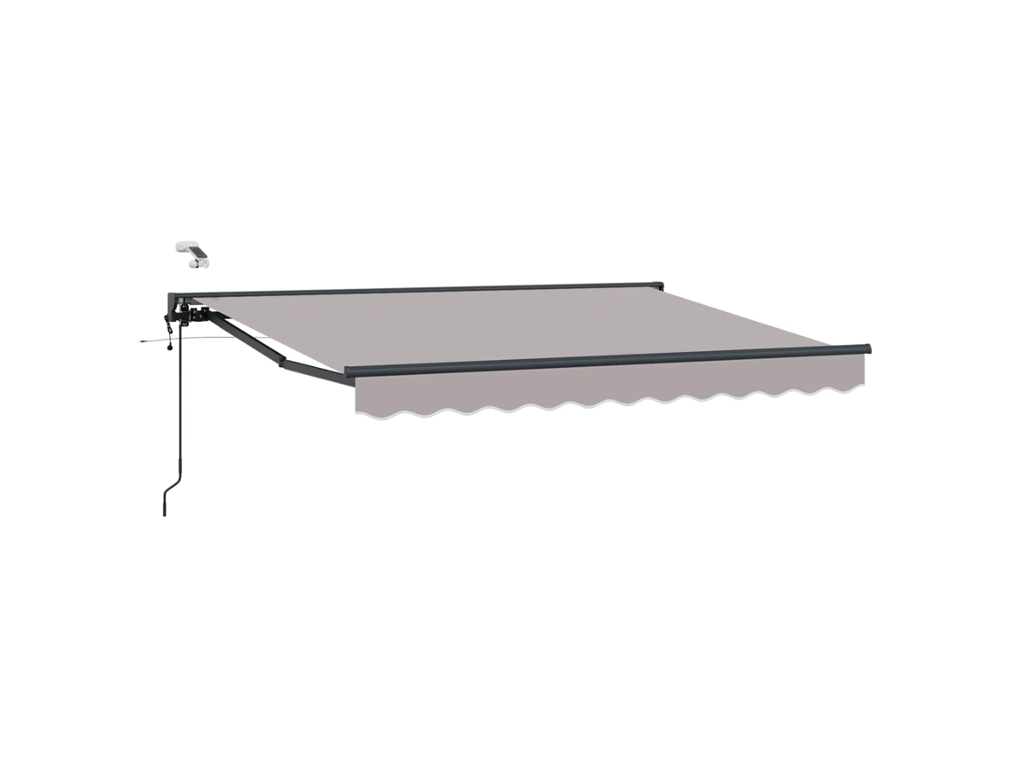 Conjunto 1 Sombra Externa Vidaxl Cinzento-claro Alumínio (3 X 2,5 M)