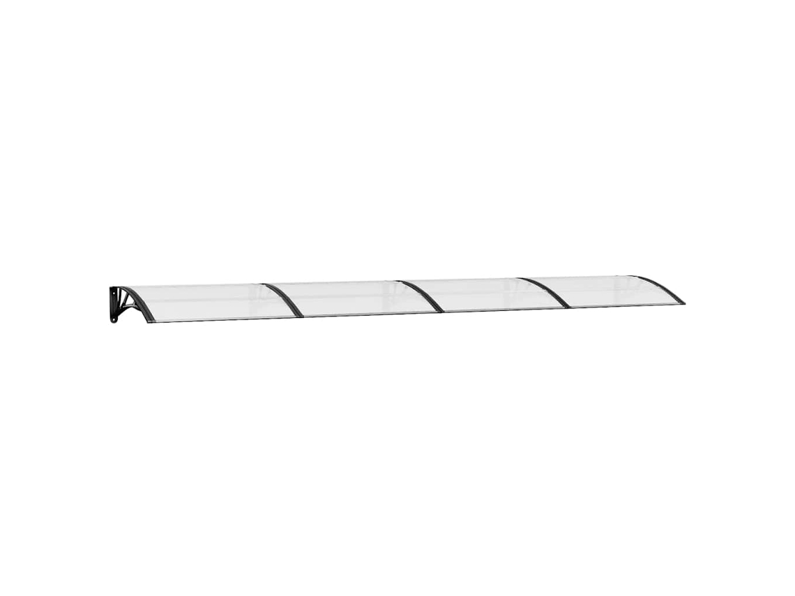 Door Canopy, Door Canopies Vidaxl Preto Policarbonato (400 X 75 Cm)
