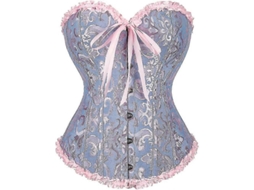 Top Corset Feminino Seductor com Ajuste Personalizado Ideal para Qualquer Ocasião Azul e Rosa