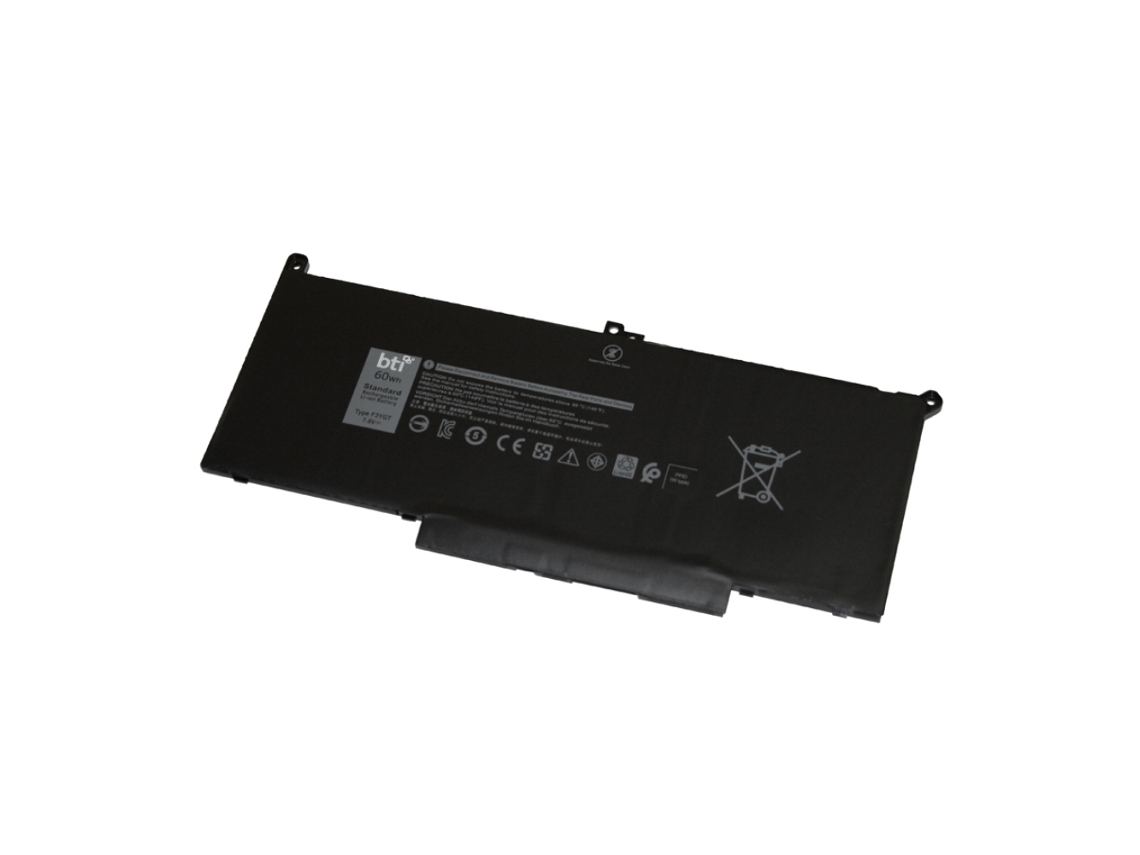 Bateria de substituição para Dell Latitude 7280 7480 4 células 60wh Tipo de bateria F3ygt 2x39g 0f3ygt 4 células 60wh 7,6v Bti