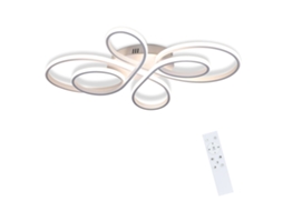 Led Plafon Regulável Grande 100Cm 90W Branco Moderno com Comando À Distância Design NETTLIFE