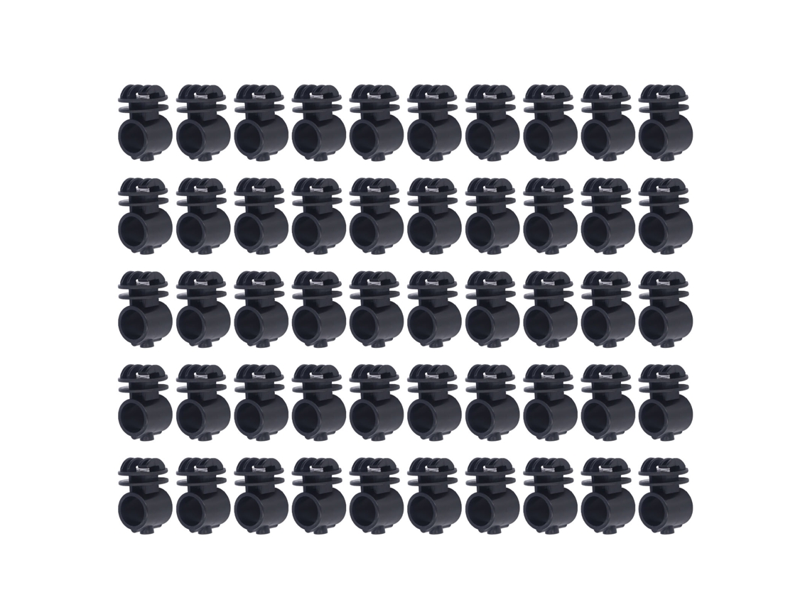 Parafusos isoladores Primerox, 2,1cm, para cerca elétrica, suporte, preto