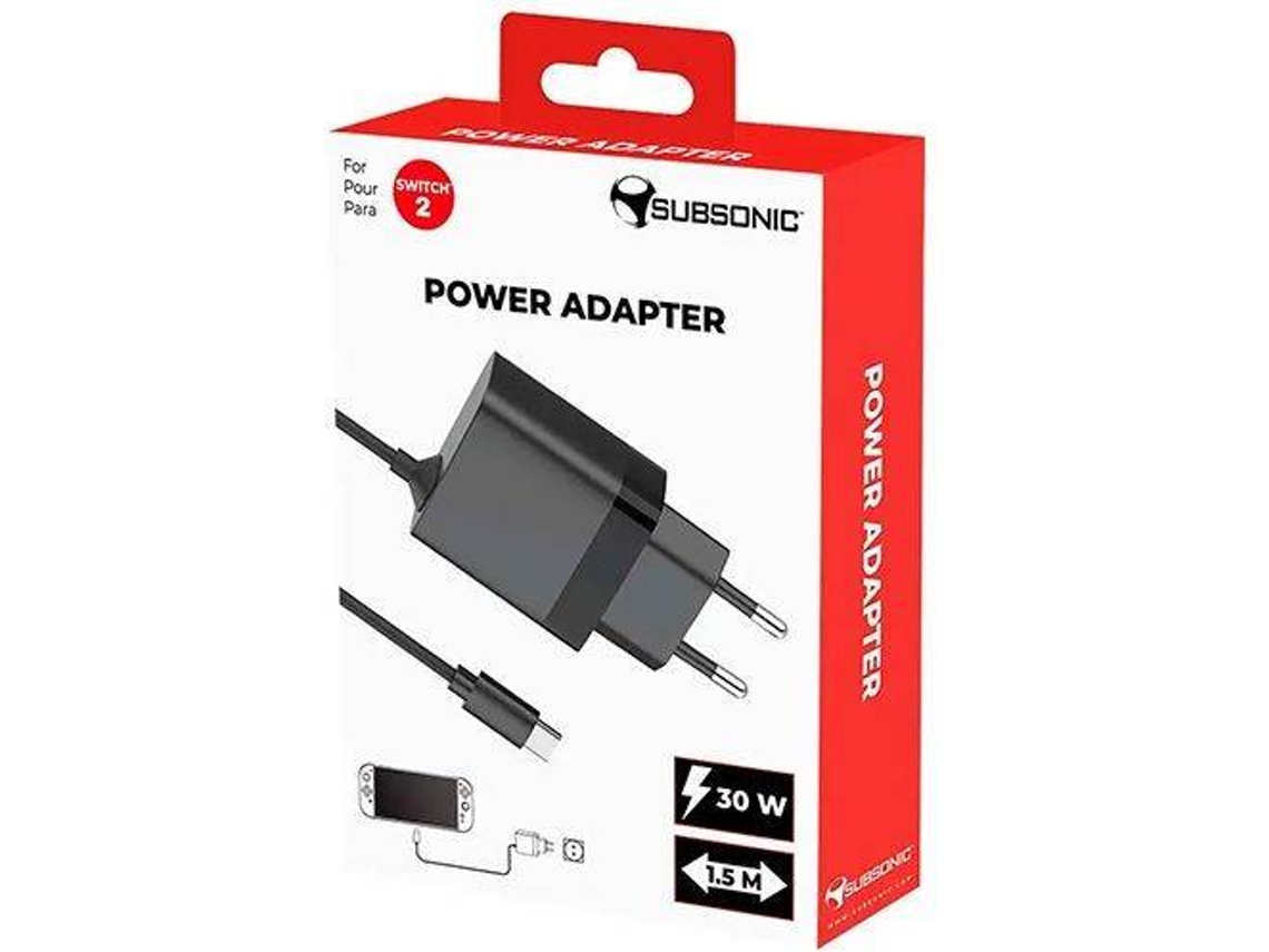 Adaptador de Corrente SUBSONIC Nintendo Switch 2