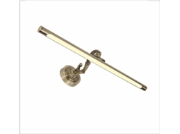 Aplique Led para Iluminar Quadros Espelhos Murais Estilo Tradicional 12W Luz Quente 3000K Bronze Antigo Articulado. 55Cm PAPUQ