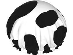 Touca De Banho Com Estampa Vaca E Bolinhas – Reutilizável, Dupla Camada, Essencial Para Viagens, Hotel, Salão De Beleza