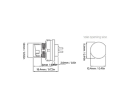 Laxiscreed Conector Industrial Ip67 À Prova De Água De 4 Pinos Para Uso Externo